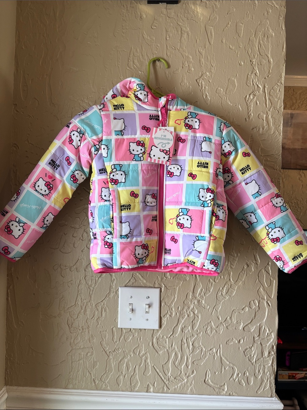 Hello Kitty Reversible Puffer Jacket NWT